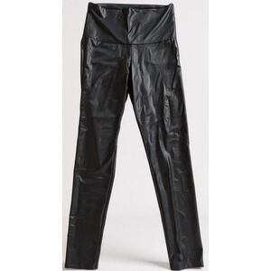 Cherish Womens Black Faux Leather Stretch Pants Size Medium 31L- NWT